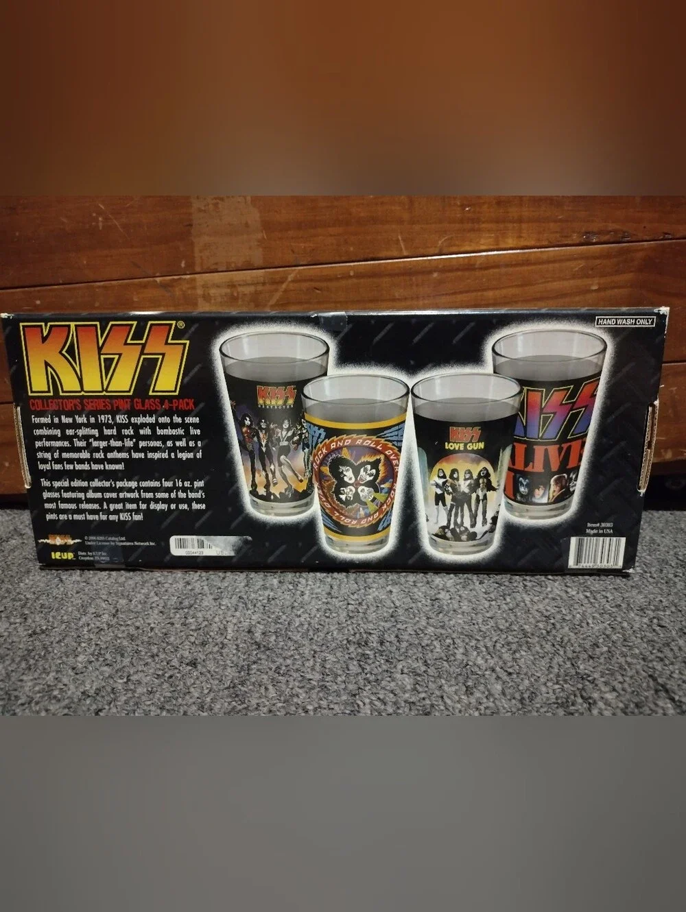 Kiss Rock Band Pint Glass 4-Pack